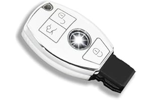OFFCURVE Autoschlüssel Hülle Schlüsselhülle, Schlüsseltasche Autoschlüssel Schutzhülle TPU Schlüsselgehäuse 2/3 Tasten für Mercedes Benz Class A B C E ML CL CLA CLE CLK GLA GLC GLE GLK AMG A203 W211