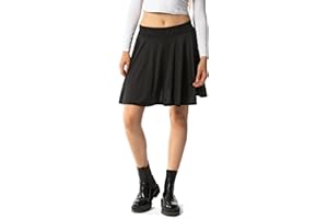 IN ONE CLOTHING Jupe plissée tendance pour fille avec short intérieur pour l'école, les loisirs et les fêtes