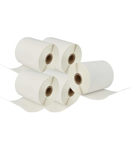 Vhbw 2x Etiketten-Rollen 58mm Mit Halter | 100 Etiketten Pro Rolle Wasserfest & Hitzebeständig