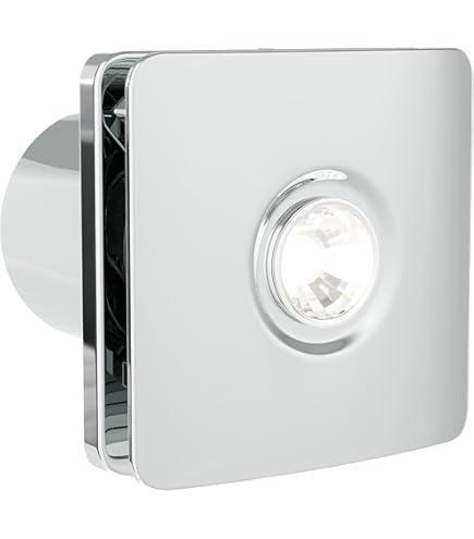 HiB Hush Extractor Wall Fan With Timer Control In Chrome - View #4