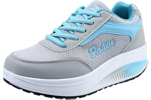 RIOU MUJER Zapatillas de Deporte Respirable para Correr Deportes Zapatos Running Cojines de Aire Calzado Mecedora Net para Estudiante Volar Zapatos Deportivas de Mujer Gimnasia Ligero Sneakers Atletismo riou