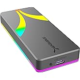 SABRENT Rocket RGB USB C 20Gbps M.2 SATA NVMe SSD Enclosure (EC-RGBG)