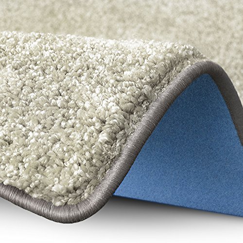 Teppich Läufer uni creme | Qualitätsprodukt aus Deutschland | GUT Siegel | kombinierbar mit Stufenmatten | 19 Breiten und 18 Längen (66 x 350cm) - 4