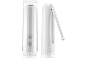 ANNWA Bidet Portable de Voyage IPX6 Étanche, Buse réglable à 180°, 2 Modes Pression, Lave-Fesses Ergonomique, Hygiene des Parties Intimes Douche Post Partum(NHJ002E)