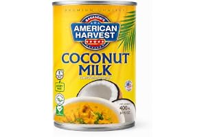 American Harvest Coconut Milk 400 ml Can | Unsweetened | Product of Thailand