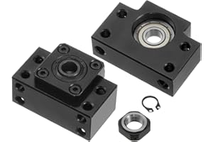 sourcing map Ball Screw BK12/BF12 End Supports with Metal Ball Screw Nut for CNC Machine Parts SFU1605 Ball Screw