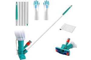 SHENGRUILI Aspirador Piscina,Aspirador De Hojas para Piscina,Aspirador de Piscina Manual,Mspiradora de Piscina con cepillon,Aspiradora de Piscina,Aspirador para Piscinas