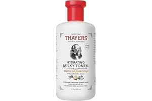 THAYER'S Thayers Loción Láctea Tónica con Hongo de Nieve y Ácido Hialurónico - Tónico Facial Natural Suave - Dermatológicamente testado - Para pieles secas y sensibles - 355 ml
