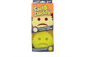 Scrub Daddy & Scrub Mommy Cranky Couple, Smiley Face Gąbki do czyszczenia i mycia naczyń, opakowanie 2 szt