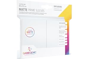 Gamegenic GGS11029ML Matte Prime Sleeves (100-Pack), White