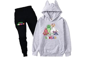 Ylelwoae Kids Banban Hoodie+Pants Set Horror Games Banban Character Gamer Gifts