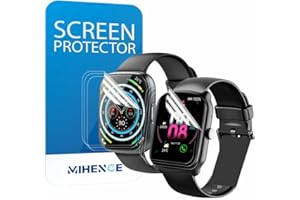 MIHENCE Protector de pantalla compatible con reloj inteligente Puqo/Cillso 1,95" T80, TPU HD Protector de pantalla para reloj inteligente T80 de 1,95" [ 6 unidades]