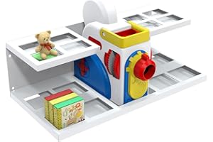 Mordx Wall Shelf Compatible with Little Tikes Story Dream Machine Books Starter Set,Kids Toys Storybook Storage Shelf,for Little Tikes for Storybook, Audio Playd and Character (white)