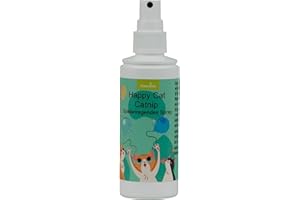 NATURGUT Entspannungsspray Happy Cat Katzen Duftspray 100ml Spray Catnip Katzenminze Baldrianwurzel Wohlbefinden Entspannung spielanregenden Extrakt aus Katzenminze