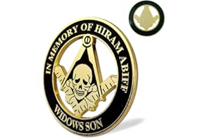 JYGCOIN Masonic Car Emblem Widow Son Hiram Abiff Mason Square & Compass Metal Auto Decal