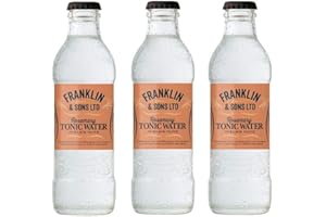 ZEUS PARTY 3 Bottiglie di Acqua Tonica -Franklin & Sons- Rosmarino e Olive nere 200 ml