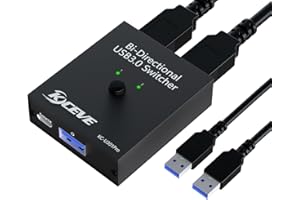 YOUTINGHDAV Switch 2 in 1 Bidirezionale USB 3.0 per 2 PC con Mouse, Tastiera, Stampante USB