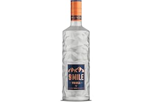 ‎9 MILE 9 MILE Vodka 0,7l – 37,5% Vol. Premium Vodka mit LED-Beleuchtung, Granite Rock Filtration & mildem Geschmack – ideal für Longdrinks, Cocktails oder den puren Genuss