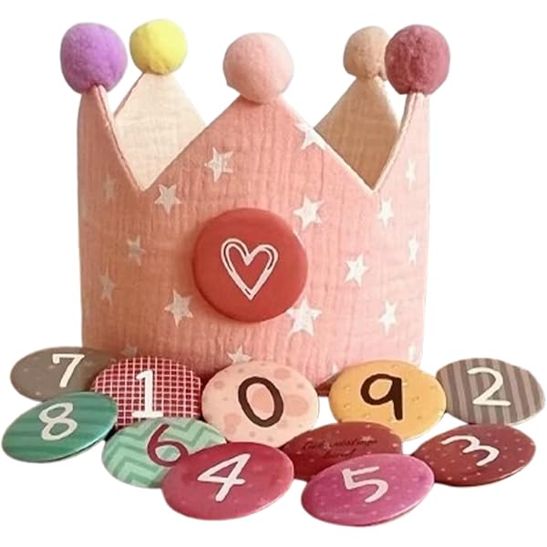Tebinzi Corone per bambini – Fascia per adulti King Queen Crowns – Corona in tessuto non tessuto per bambini, festa di compleanno, festival, accessori fotografici