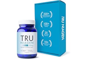TRU NIAGEN Niacin as Nicotinamide Riboside NAD Supplement for Reduction of Tiredness & Fatigue, Patented Formula NR - 90 Count - 300mg