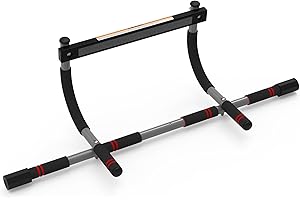 leikefitness Barra per trazioni per telaio della porta, regolabile, portatile, per allenamento fitness superiore del corpo, per palestra domestica (91 x 35 x 26 cm)