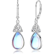 Scarlet AB Druppel & Rond Oorbellen, zilver. | Shiny Happy Pebble