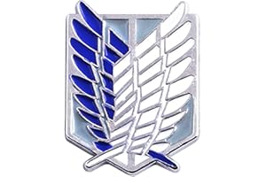 XSLGOGO Anime Attack On Titan Survey Corps Broschen Pin Attack On Titan Levi Ackerman Broschen Attack On Titan Cosplay Kostüm Survey Corps Abzeichen