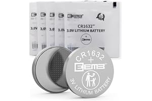 EEMB CR1632 Battery 5 PACK CR1632 3V Lithium Battery Button Coin Cell Batteries 1632 Battery ECR1632,DL1632 for Watch, Key Fob, Calculator, Car Remote, Mobile Game, Toys, Smart Devices