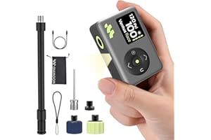 Woowind Pompa Per Bicicletta, Mini Compressore Portatile, Gonfiaggio rapido in 50s, 120 PSI, Pompa Bici Compatibile con Valvole Presta e Schrader per Biciclette da Strada, MTB, E-bike e City Bike