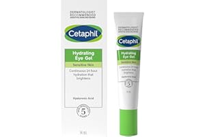 Cetaphil Hyaluronic Acid Eye Gel, 14ml, Eye Cream with Niacinamide, Visibly Reduce Dark Circles, Vegan-Friendly, Packaging May Vary