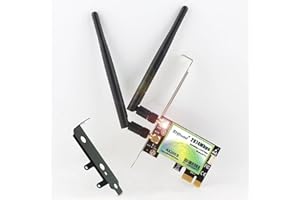 Ziyituod WiFi 6 2974Mpbs Bluetooth 5.2 Tarjeta WiFi PCIE, Intel AX200 Banda Dual (2.4GHz / 5GHz) Tarjeta de Red WiFi PCI Express Adaptador inalámbrico ompatible con Windows 10/11