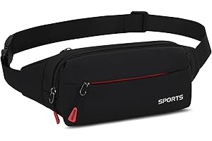 TESELOR Marsupio Uomo Impermeabile Marsupio Donna Sportivo Cintura Regolabile Singola Spalla per all'aperto Sportivo Ciclismo Jogging Viaggio Campeggio Lavoro