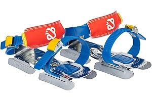 ‎NIJDAM verstellbare Kinder Gleitschuhe Schlittschuhe Gr. 24-34 blau