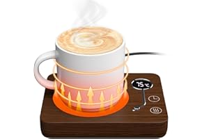 CEROBEAR Coffee Mug Warmer, Cup Warmer for Desk Home Office,Smart Mug Warmer with Gravity Sensor, 3 Temperature Settings (55℃/65℃/75℃), 4H Auto On/Off, Electric Beverage Warmer for Tea Coffee Milk