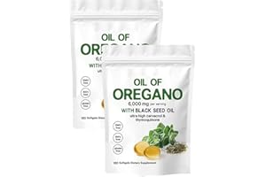 HAOJIESHUN Resilia Oil of Oregano Softgels, Resilia Oil of Oregano with 6000mg Black SeedOil, Immunity Naturally, Easy-to-Swallow, Rich in Nutrients, Experience Enhanced Wellness (2)