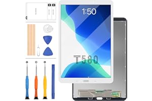 LADYSON Screen Replacement For Samsung Galaxy Tab A 10.1 2016 T580 SM-T580 T585 LCD Display Touch Digitizer Assembly (White)