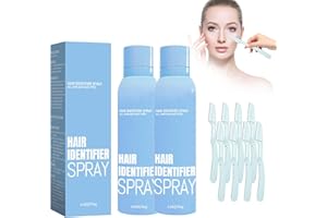 AUYUIIY Hair Identifier Spray for Face Shaving, 2024 New Face Hair Identifier Spray for Dermaplaning, Dermaplaning Spray to Show Facial Hair Identifier Spray for Dermaplaning, Face Shaving Powder Spray (2pcs)