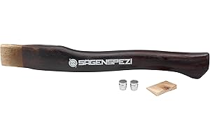 Sägenspezi 38 cm Stiel aus Hickory Holz Griff Ersatzstiel Sappie 500 g Stielkopfmaß 18 x 43,5 mm