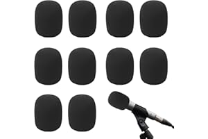 LINGJIA 12 Pièces Micro, Filtre Anti Pop, Micro Studio, Filtre Antidéflagrant, Couramment Microphones D'intérieur et D'extérieur, Convient les Représentations Sur Scène et le KTV Diamètre 4cm