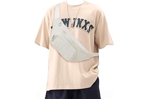 WINSPANSY Leggero Marsupio Uomo Donna,Marsupio Alla Moda Sportivo Tracolla con Cinturino Regolabile e Fibbia a Sgancio Rapido,Marsupio Impermeabile per Corsa Ciclismo Escursione Campeggio Bianco