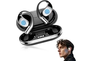 ‎COMEDYKING AI übersetzer Kopfhörer, 2025 Neu 2 in 1 Sprachübersetzer Kopfhörer Kabellos Bluetooth, 144 Sprachen Hängendes Ohr Translation Earbuds, 5.3 Zwei Wege Übersetzer Bluetooth-Ohrhörer (Schwarz)