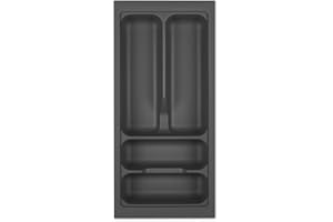 Orga-Box I Portaposate 219 x 473 grigio orione con struttura perlata e rivestimento antiscivolo per Tandembox Antaro/Intivo e ModernBox in armadio da 30 cm