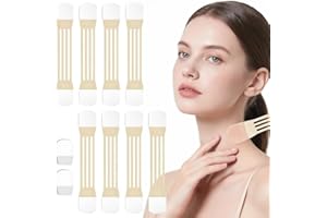 VEXRAN Set Face Lifting Tape Viso – Face Tape Viso Lifting Invisibile con 8 Bande Elastiche & 40 Adesivi | Maschera Collo, Zornesfalte Pflaster, Doppelkinn Entferner | Face Lift Tape Invisible Cerotti Viso