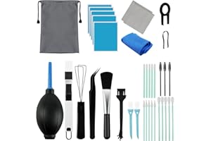 VAIAV Handy Reinigung Tastatur Reinigungsset Kamera Reinigungsset PC Reinigungsset AirPods Reinigungsset Laptop Cleaning Kit für Mobiltelefonen Brillenobjektiv Objektivbürste Uhr(37 teiliges)
