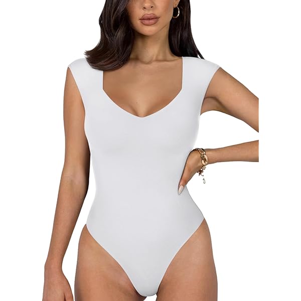 Body Donna Senza Maniche - Scollo Quadrato, Aderente, Sexy E Comodo - Foto 8