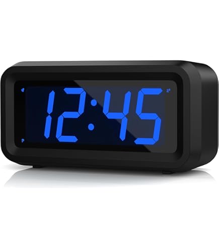 Digitale wekker - groot aantal led-scherm, nachtkastje bureauklok met USB en type C opladen, batterijback-up, instelbare helderheid | Eenvoudig kijkuurwerk voor jongens, meisjes, volwassenen, senioren