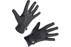 Kerbl - Guantes de equitación de Invierno Mora, Color Negro