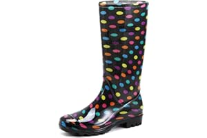 Rumkok Stivali Gomma Donna, Comode Antiscivolo da Pioggia Stivali Antinfortunistica, Leggere Impermeabile Scarpe da Giardino