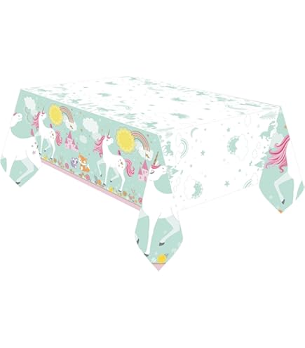 3 Pièces Nappe De Fête Bleu, Nappe En Plastique 137x274cm Couverture De