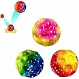 BIGTHREE® 3 Pack Jump Ball Moon Ball Space Ball, Bounce Ball Jumps Rubber Ball Jumping Balls Space Theme Bouncy Balls, Jump Ball A Popping Sound Moon Ball for Children Outdoor